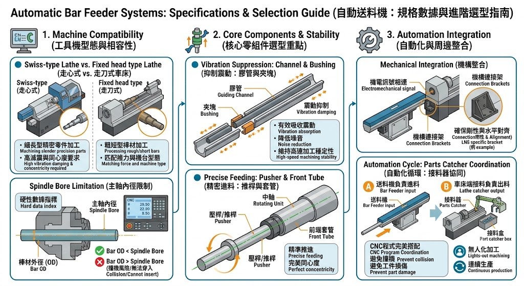 Automatic bar feeder systems — specifications and selection guide